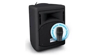Lecterns Oklahoma Sound 40 Watt Wireless PA System With Wireless Handheld Mic