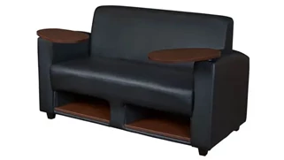 Loveseats Regency Furniture Tablet Arm Loveseat w/ Storage