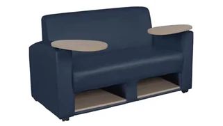 Loveseats Regency Furniture Tablet Arm Loveseat w/ Storage