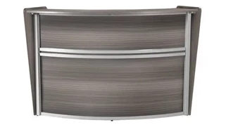 Reception Stand-Alone Desk Regency Furniture Single-Unit Reception Curved Desk Workstation 72in W x 32in D