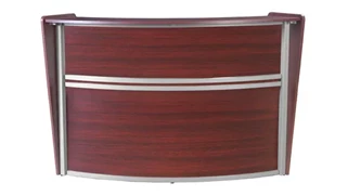 Reception Stand-Alone Desk Regency Furniture Single-Unit Reception Curved Desk Workstation 72in W x 32in D
