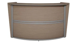 Reception Stand-Alone Desk Regency Furniture Single-Unit Reception Curved Desk Workstation 72in W x 32in D