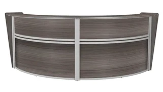 Reception Desks - U Shaped Regency Furniture Double-Unit Reception Curved Desk Workstation