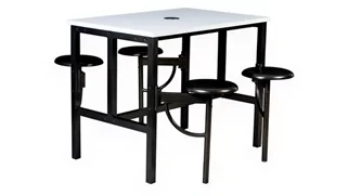 Standing Height Conference Tables Regency Furniture Standing Height Collaborative Table 48in x 31.25in with 4 Metal Swivel Stools