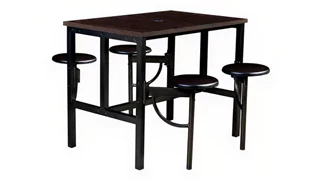 Standing Height Conference Tables Regency Furniture Standing Height Collaborative Table 48in x 31.25in with 4 Wood Swivel Stools
