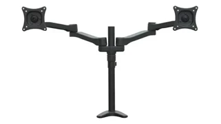 Desk Monitor Stands /Arms Regency Furniture Double Screen Articulating Monitor Mount