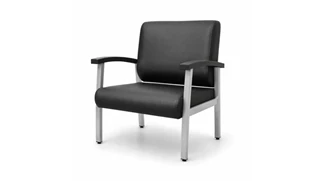 Lobby & Guest Chairs - Metal Regency Furniture Bariatric Guest Chair with Vinyl Upholstery and 450 lb Capacity