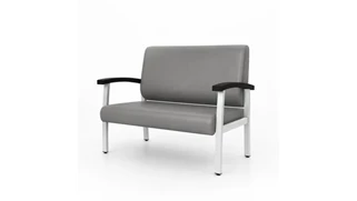 Loveseats Regency Furniture 2-Seat Reception Loveseat with Vinyl Upholstery and 550 lb Capacity
