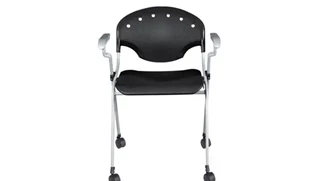 Stacking Chairs Regency Furniture Mobile Stack Chairs with Arms - 4 Pack