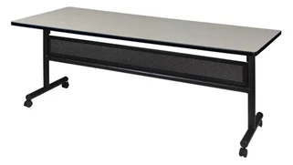 Training Tables Regency Furniture 72in W x 30in D Flip-Top Training Nesting Table with Modesty Panel