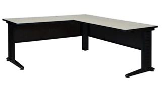 L Shaped Desk Shells Regency Furniture 66in x 78in L-Shape Desk Shell