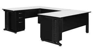 Steel & Metal Desks Regency Furniture 66in x 72in U-Shape Desk Shell