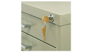 Flat File Cabinets Safco Office Furniture Lock Kit for 5-Drawer Files
