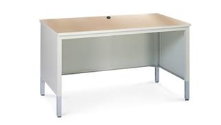 General Tables Safco Office Furniture 6ft x 30in x 24-36in H Heavy Duty Work Table with Grommet