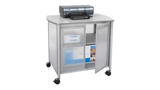 Mobile Storage Cabinets Safco Office Furniture Deluxe Mobile Machine Stand with Doors