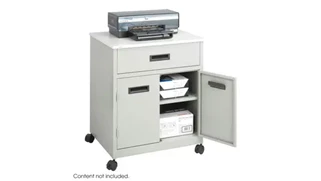 Mobile Storage Cabinets Safco Office Furniture Enclosed Steel Machine Stand with Drawer