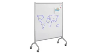 Mobile Boards Safco Office Furniture Screen Whiteboard 42in x 54in