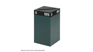 Trash Cans & Waste Receptacles Safco Office Furniture Public Square® 25-Gallon Recycling Can Base