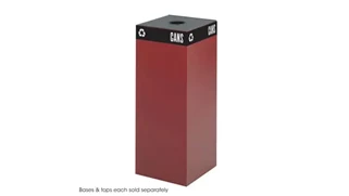 Trash Cans & Waste Receptacles Safco Office Furniture Public Square® 37-Gallon Recycling Can Base