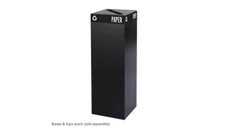 Trash Cans & Waste Receptacles Safco Office Furniture Public Square® 42-Gallon Recycling Can Base