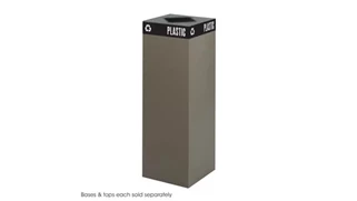 Trash Cans & Waste Receptacles Safco Office Furniture Public Square® 42-Gallon Recycling Can Base