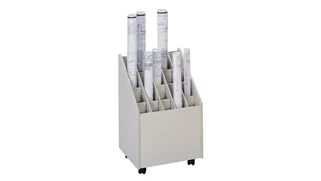 Media Cabinets Safco Office Furniture Mobile Roll File, 20 Compartment
