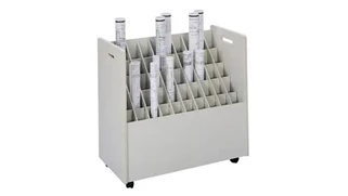 Media Cabinets Safco Office Furniture Mobile Roll File, 50 Compartment