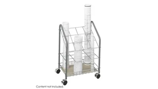 Media Cabinets Safco Office Furniture Tubular Steel Wire Roll File, 12 Compartment