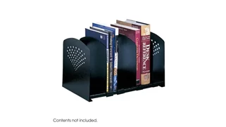 Desktop Organizers Safco Office Furniture Five Section Adjustable Bookrack