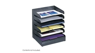 Desktop Organizers Safco Office Furniture Steel Desk Tray Sorter 6 Shelf
