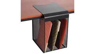Desktop Organizers Safco Office Furniture Onyx™ Solid Top Vertical Hanging Storage