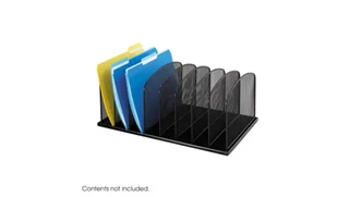 Desktop Organizers Safco Office Furniture Onyx™ 8 Upright Sections