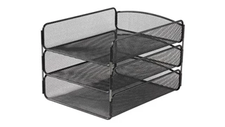 Desktop Organizers Safco Office Furniture Onyx™ Triple Tray