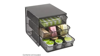 Desktop Organizers Safco Office Furniture Onyx™ Hospitality Organizer - 3 Drawer