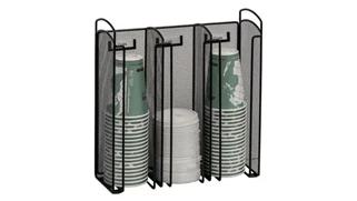 Desktop Organizers Safco Office Furniture Onyx™ Cup & Lid Holder