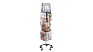 Literature Organizers Safco Office Furniture Rotary Floor Display