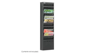Literature Organizers Safco Office Furniture 11-Pocket Steel Magazine Rack