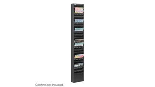 Literature Organizers Safco Office Furniture 23-Pocket Steel Magazine Rack