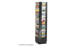 Literature Organizers Safco Office Furniture 92-Pocket Steel Rotary Magazine Rack