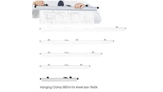 Literature Organizers Safco Office Furniture 18in Hanging Clamps for 18in x 24in Sheets