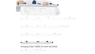 Literature Organizers Safco Office Furniture 24in Hanging Clamps for 24in x 36in Sheets