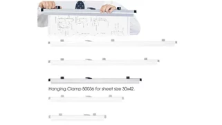 Literature Organizers Safco Office Furniture 30in Hanging Clamps for 30in x 42in Sheets