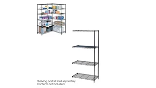 Shelving Safco Office Furniture in Dustrial Add-On Unit, 36in x 18in