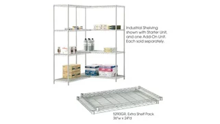Shelving Safco Office Furniture in Dustrial Extra Shelf Pack, 24in x 36in (Qty. 2)
