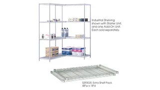 Shelving Safco Office Furniture in Dustrial Extra Shelf Pack, 48in x 18in (Qty. 2)