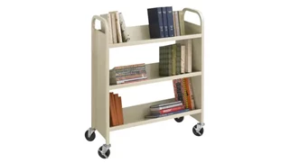 Book & Library Carts Safco Office Furniture Steel Single-Sided Book Cart
