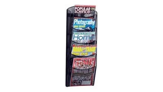 Literature Organizers Safco Office Furniture 5-Pocket Onyx™ Magazine Rack
