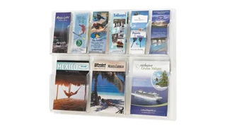Literature Organizers Safco Office Furniture 3 Magazine and 6 Pamphlet Display