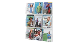Literature Organizers Safco Office Furniture 9 Magazine Display