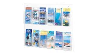 Literature Organizers Safco Office Furniture 12 Pamphlet Display
